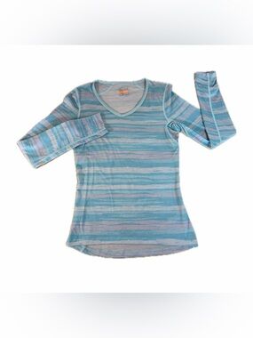 Women’s Icebreaker Oasis Base Layer 200 100% Merino Wool Crew Top Small